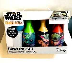DISNEY **STARWARS the MANDALORIAN INDOOR OUTDOOR YODA BOWLING SET new in package - Picture 1 of 4