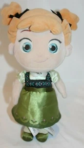DIsney Frozen Ana Toddler doll plush princess Stuffed cuddly Toy Green Dress - Picture 1 of 12
