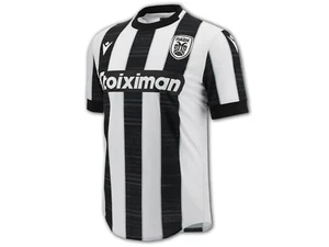 Camiseta deportiva Macron PAOK FC 2023 - 24 auténtica local - negra/blanca - Imagen 1 de 6