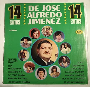 14 EXITOS DE JOSE ALFREDO JIMENEZ, FEAT. LOS CHICANOS / LUIS ANGEL, 1984 MEX. LP - Picture 1 of 4