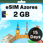 eSIM Azores - 2 GB - 15 Days - Travel eSIM | QR code activation