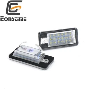 2pcs WHITE LED License Plate Light for Audi A3 S3 A4 B6 B7 A6 S6 Q7 RS4 RS6 Plus - Picture 1 of 6