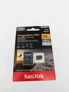 SANDISK IMAGEMATE PRO MICRO SD 128GB MICRO SD + ADAPTER - Photo 1 sur 4