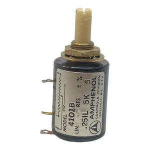 5Kohm 5K 5% Hochpräzises Linearpotentiometer 4101B Amphenol - Bild 1 von 2