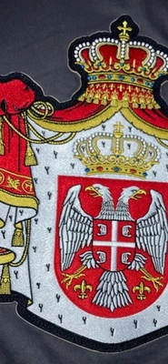 Large Serbian Crest Patch Serbia Bosnia Krajina Patch Chetnik patch Srpska Patch - Image 1 of 2