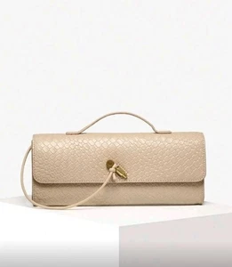 Khakii Handtasche, Schultertasche oder Clutch, Tasche, Geldbeutel - Neu - Bild 1 von 9