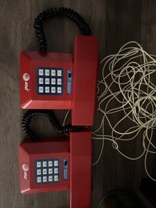 Walk Talkie AT&T Phones Vintage Wired 9v Battery Very Rare Works - Zdjęcie 1 z 5