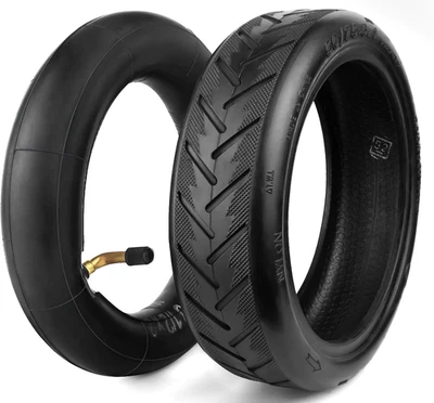 WALSHEN 8.5 Inch Tire Tube Bent Valve 50/75-6.1 Scooter Rear Tire Replacement for Gotrax