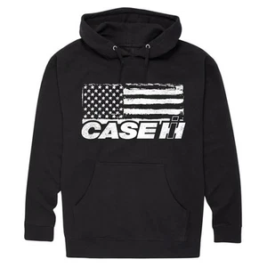 Sudadera con Capucha Negra Case IH Flag para Adultos, D20739-BH - Imagen 1 de 1
