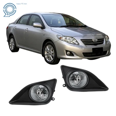 For Toyota Corolla 2009-2010 Front Bumper Fog Lights Lamps Passenger+Driver Side Foto 1 de 4