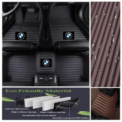 Fit for BMW All Models Car Floor Mats Auto Cargo Liner Carpets Waterproof Custom - Image 1 of 4