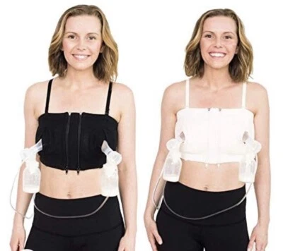 Simple Wishes Hands Free Breast Pump Bra Black Adjustable Sizing XS-LG - Изображение 1 из 4