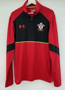 Camiseta de entrenamiento de fútbol americano Southampton Under Armour roja 1/4 cremallera para hombre mediana M - Imagen 1 de 8