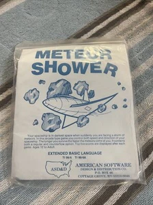 NOS NEW TIventures TI-99/4A Cassette Meteor Shower 1981 American Software - Picture 1 of 3