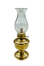Hurricane Oil Lantern Shiny Gold Brass Vintage Style Lamp Home Decorative