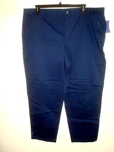 Damas Plus Pantalones Chinos Azul Marino Talla 24W Sin Gap Laura Scott - Imagen 1 de 2