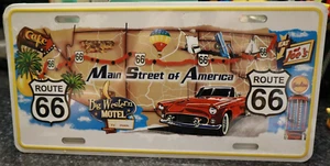 Historic Route 66 Main Street of America Vanity license plate Brand New - Picture 1 of 1
