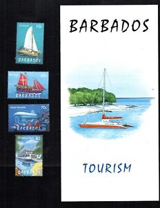 BARBADOS.   TOURISM.  COMPLETE SET + BROCHURE.