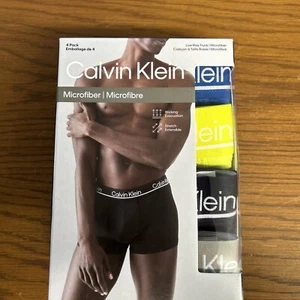 NUEVO CON ETIQUETAS Calvin Klein Hombre (X-LARGE) MICROFIBRA TIRO BAJO BAÚLES NP2446O-430 (4 PK) - Imagen 1 de 6