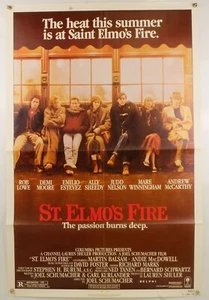 St. Elmo's Fire (1985) Original Movie Poster Folded 27x41 - Picture 1 of 1