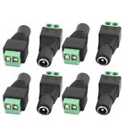 8pcs 2.1 x 5.5mm DC Female Jack Adapter Wire Plug for CCTV