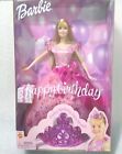 Mattel 2002 Happy Birthday Barbie Doll with Tiara New Unopened