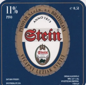 2a SLOVAKIA BEER LABEL STEIN VYCAPNY LEZIAK SVETLY 11% PIVO - Imagen 1 de 1