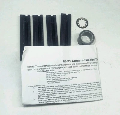 86-91 CAMARO Z28 RS IROC FIREBIRD TA GTA escotilla desmontable guías de motor #02147 Foto 1 de 4