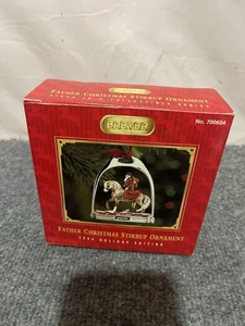 Breyer Weihnachtsmann Steigbügel Ornament 2004 Neu in OVP - Bild 1 von 7