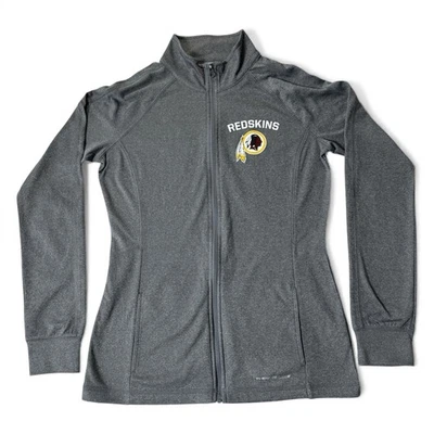 Chaqueta grande para mujer Majestic Thermabase cremallera completa Washington Redskins gris Foto 1 de 4