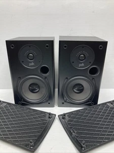 Polk Audio T15 100 Watt Home Theater Bookshelf Speakers Pair, Black Wood t-15 - Picture 1 of 13