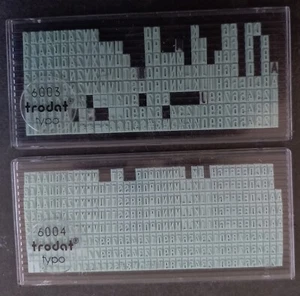 Trodat Typo Replacement Character Set 6003 and 6004 - Picture 1 of 3