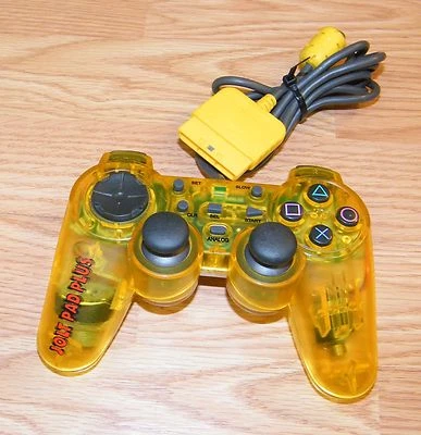 Jolt Pad Plus Yellow Wired Controller Only For PlayStation PS2 Console **READ**  - Image 1 of 2