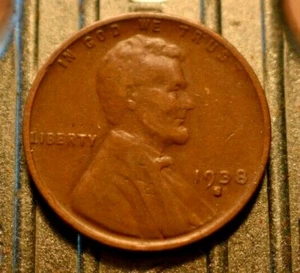 1938-S Lincoln Wheat Cent 1c with Double S Error. (#5854) - Picture 1 of 2