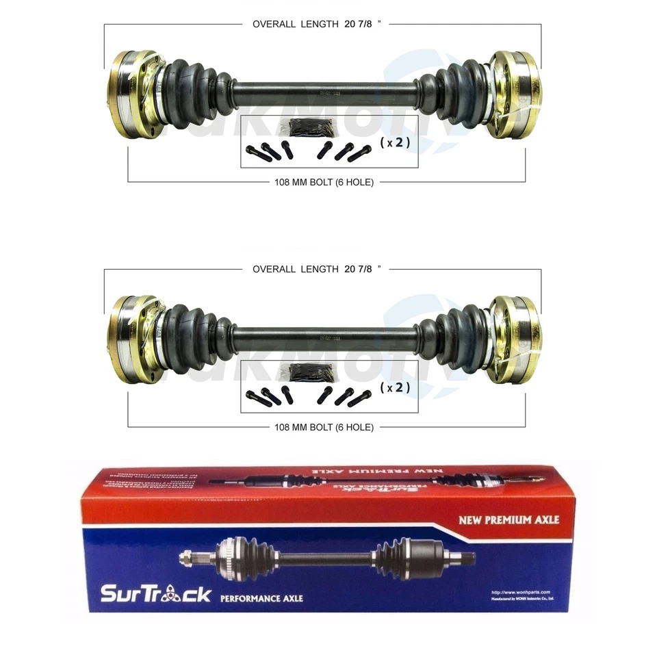 SurTrack Pair Set of 2 Rear CV Axle Shafts For Pontiac GTO 2004-2004 - Image 1 of 1