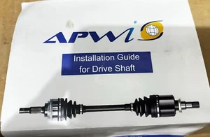 CV Axle Assembly New APW Inc. HO8450A fits 2001 Acura MDX - Picture 1 of 4
