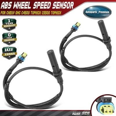 2x Sensor de velocidad de rueda ABS trasero para Chevy GMC C4500 Topkick C5500 Topkick 03-09 Foto 1 de 4