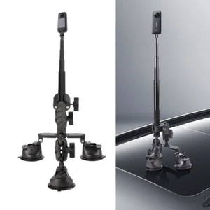 Car Suction Cup Holder Selfie Stick for DJI Insta360 ONE RS X4 X3 X2 /DJI Camera - Picture 1 of 9