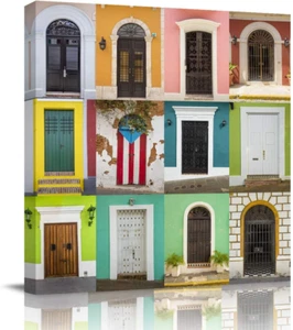 Canvas Wall Art - Old San Juan Puerto Rico - Modern Wall Decor Gallery Canvas Wr - Picture 1 of 8