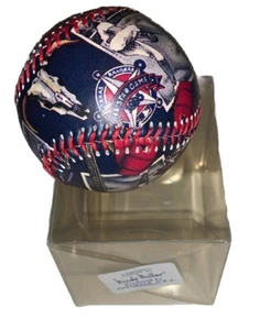 Vintage 1995 Nicole Miller Texas Rangers All Star Game Baseball Fotoball MLB - Picture 1 of 8