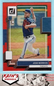 Jose Berrios 2022Donruss "Holo Red" #168 Toronto Blue Jays - Picture 1 of 2