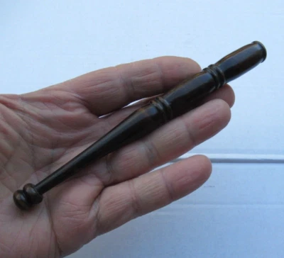 RARE ANCIEN AFFIQUET PORTE AIGUILLE TRICOT ART POPULAIRE 19 ème Th OLD FOLK ART - Photo 1/4