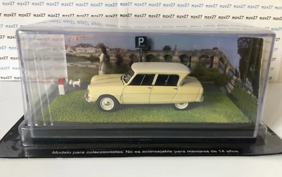 DIORAMA VOITURE CITROEN AMI 6 LA ROUTE BLEUE LA PROMENADE DU CHIEN  1/43 ALTAYA - Photo 1/4