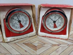 Par de temporizador Aristo vintage, hecho en EE. UU., reloj temporizador deportivo, rojo, funcionando - Imagen 1 de 6