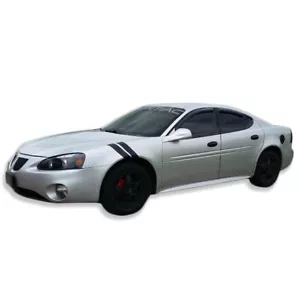 4" Dual Fender Stripe Hash Mark Stripe Decal Graphic Kit For Pontiac Grand Prix - Foto 1 di 2