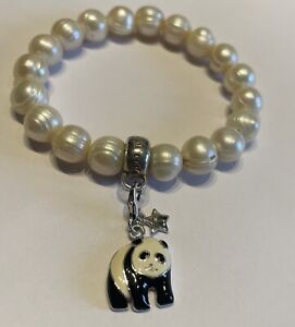 Thomas Sabo Pearl Charm Bracelet With Tingle Panda Charm
