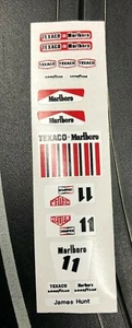 Aurora G+ Thermal Print Decals MCLAREN M23 JAMES HUNT #11 - Picture 1 of 4