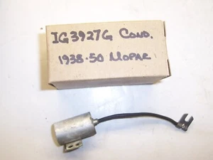 Ignition Condenser - NORS for Chrysler products, etc - 1938 thru 51 - IG 3927G - Picture 1 of 2