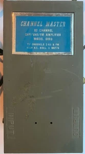 Channel Master UHF/ VHF/ FM 82 Channel Amplifier Model 0069 - Picture 1 of 5