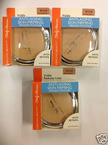 3 X Sally Hansen Skin Firming Line Minimizing Pressed Powder NATURAL BEIGE NEW. - Picture 1 of 3